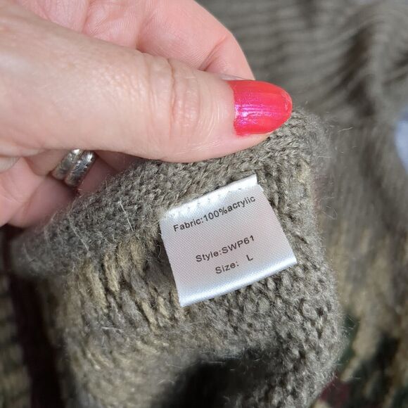 Elan Cardigan Sweater Flowy Long Open Front Cozy Womens L Cabincore Gorp - Picture 9 of 10